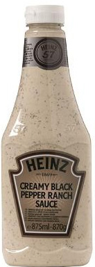 HEINZ TUBE BLACK PEPPER RANCH 875 ml VENDU A L'UNITE