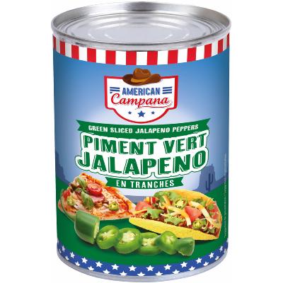 PIMENT VERT JALAPENO RONDELLE 3KG - AMERICAN CAMPANA