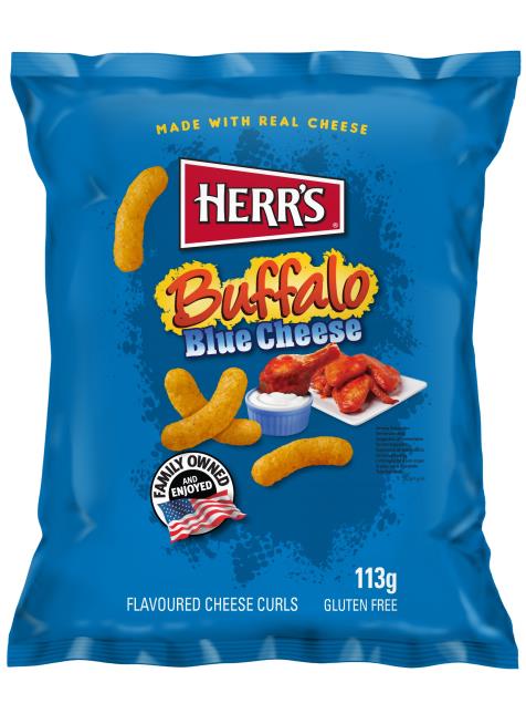 CURLY HERR'S BUFFALO BLUES CHEESE VENDU PAR COLIS DE 12 UVC